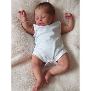 🆕22 InchGirl Cotton Body Sleeping Soft SiliconeVinyl Realistic Reborn Baby Doll